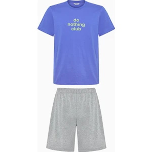 Nothing Club Çok Renkli Şortlu Pijama Takımı