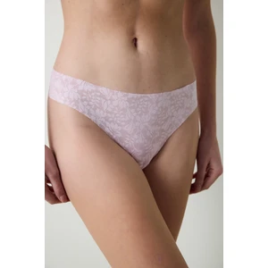 Invisible Laser Cut Lacy Açık Pembe Brazilian Külot