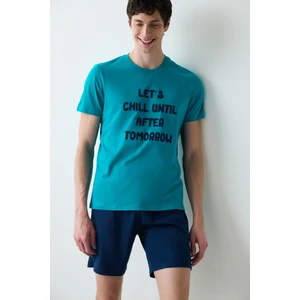 Chill Çok Renkli Şortlu Pijama Takımı