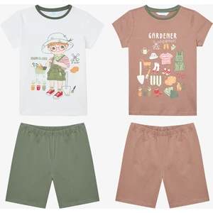 Erkek Çocuk Gardener Pamuklu Çok Renkli 2li Pijama Takımı