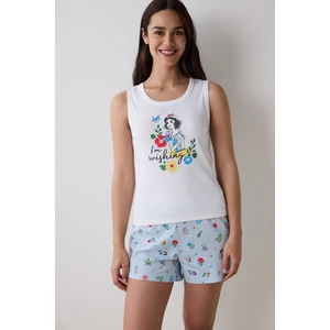 I'm Wishing Şortlu Optik Beyaz Pijama Takımı