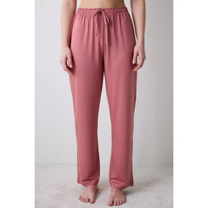 Mia Solid Gül Kurusu Pantolon Pijama Altı