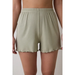 Bloom Solid Haki Şort Pijama Altı