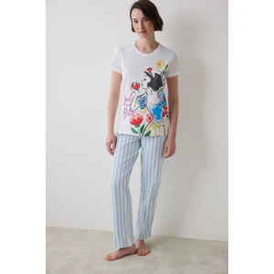 Pamuklu Snow White Pantolon Pijama Takımı