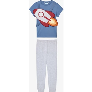 Erkek Çocuk Rocket Çok Renkli Pijama Takımı