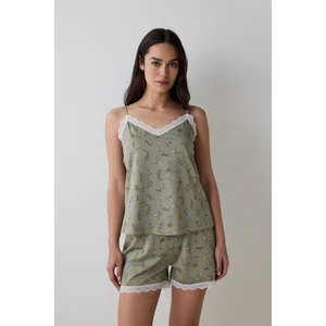 Iris Printed Şortlu Pijama Takımı