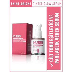Muse Lab Shine Bright Tinted Glow Serum I Cilt Aydınlatıcı I Parlatıcı I Nemlendirici Serum SPF15