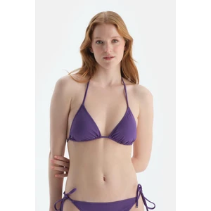 Mor Üçgen Küçük Bikini Üst