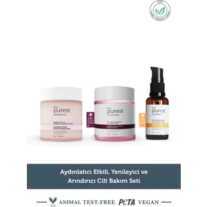 The Purest Solutions Aydınlatıcı Etkili, Yenileyici Ve Arındırıcı Cilt Bakım Seti