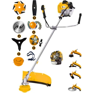 Wacker Pro Germany WS-5900 Full Set 8 In 1 Yan Tipi Benzinli Motorlu Ot Çalı Tırpanı Çim Biçme Makinesi