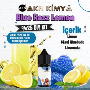 Akn Kimya Blue Razz Lemonade Yoğun Dıy Kit Limon Ahududu Gıda Aroması %25 Oranda Aroma İçerir (Hazır Değildir )