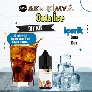 Akn Kimya Cola Ice Dıy Kit Cola Buz Gıda Aroması %20 Oranda Aroma İçerir (Hazır Değildir )