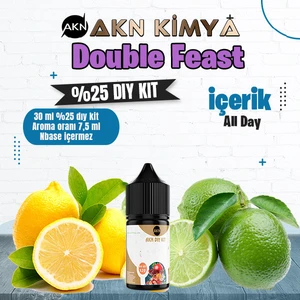 Akn Kimya Double Feast Yoğun Dıy Kit All Day Gıda Aroması %25 Oranda Aroma İçerir (Hazır Değildir )
