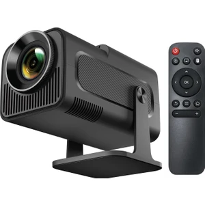 4K Projektör HY320-1920X1080 Full Hd Projeksiyon Cihazı, 12000 Lümen Yüksek Parlaklık Seviyesi, Uzaktan Kumandalı, Wifi 6, Bluetooth 5, Android Tv 11, 40"-130" Geniş Ekran Projeksiyon Cihazı