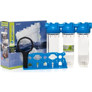 Aqua Bella 3/4" 10" Inch DP10 Trıo Daire Girişi 3"lü Boşfiltre Kabı