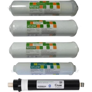 Aqua Bella Purefer Su Arıtma Filtresi 5'li 80 GPD Membranlı Filtre Seti
