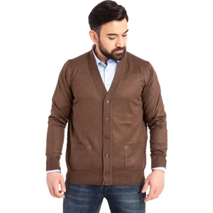 Mutlu City Erkek Orta Yaş ve Üzeri Ince Yün Akrilik Triko Örgü Düğmeli Baba Hırka 5100