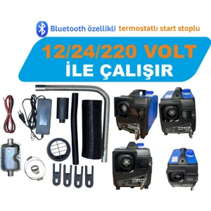 Çanta Tipi Webasto Dizel Isıtıcı Taşınabilir Bluetooth,lu 12/24/220 Volt