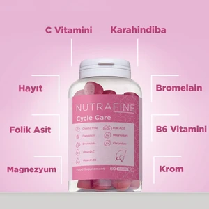 Cycle Care Gummy, Kadınlar İçin Özel Formül Çiğnenebilir Vitamin