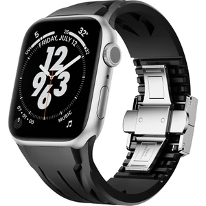 Apple Watch 44MM Metal Tokalı Hafif ve Esnek Tpu Kordon
