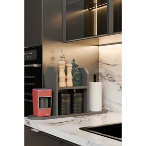 Barin Design Mutfak Düzenleyici Raf ,Baharatlık, Kağıt Havluluk , Kahve Köşesi Standı, Peçetelik Tezgahüstü Raf