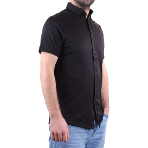 Twister Jeans Twister 1853 Siyah Kısa Kol Günlük Pamuklu Erkek Gömlek