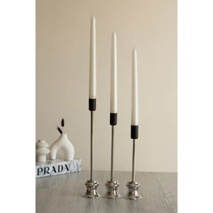 Sanat Sepet İşleri "mum Hediyeli" 2'li - 3'lü Paslanmaz Metal Dekoratif Şamdanlık - Şamdan Mumluk