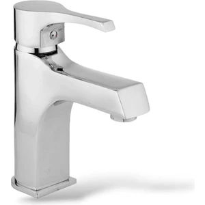 Krom Lotus Sabit Lavabo Bataryası Aç - Kapa Lavabo Musluğu  Çift Su Girişli 5 Yıl Garantili