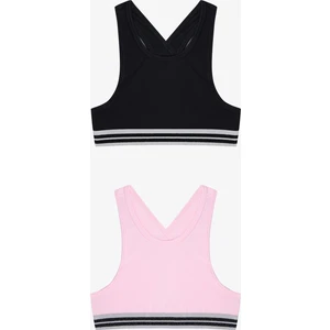 Kız Çocuk Glitter 2li Spor Üst