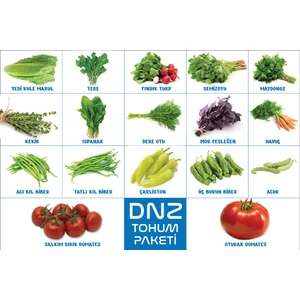 3.000 Tohum 17 Çeşit Sebze Tohum Paketi