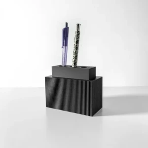 Çizgili ve Sade Tasarımlı Modern Kalemlik
