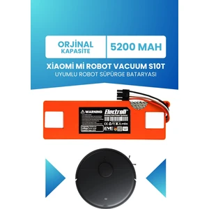 Xiaomi Mi Robot Vacuum S10T Uyumlu Batarya (Orjinal Kapasite) 5200MAH Robot Süpürge Pil STFCR01SZ