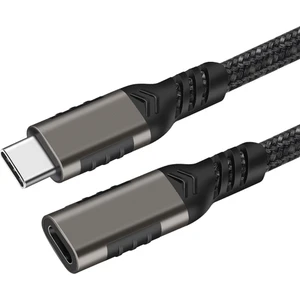 Qgeem Extension Usb3.2 Type-C Pd Uzatma Kablosu 100W 20GBPS 4K@60Hz 2 Metre