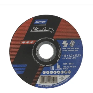 Starline Metal Kesme Taşı Inox Kesme Taşı 115X1 -- 25'li Kutu Osa Belgeli Avrupa Standartlarında