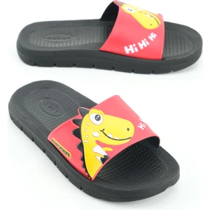 Erkek Çocuk Yazlık Pu Islak Zemine Uygun Ev Banyo Bahçe Havuz Terlik