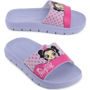 Little Princess Yazlık Kız Çocuk Pu Islak Zemine Uygun Rahat Taban Ev Bahçe Banyo Havuz Terlik