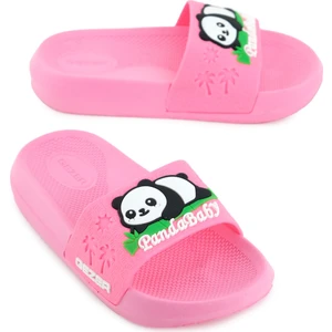 Panda Yazlık Kız Çocuk Pu Islak Zemine Uygun Rahat Taban Ev Bahçe Banyo Havuz Terlik