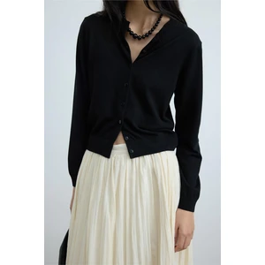 Siyah Lea Triko Hırka