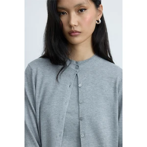 Gri Lea Triko Hırka