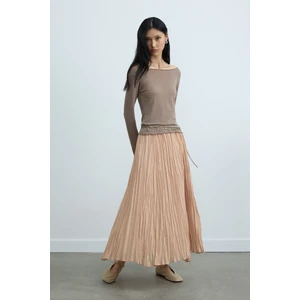 Suud Collection Gül Kurusu Rose Piliseli Etek