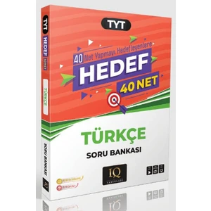 IQ Yayınları   Tyt Türkçe Hedef 40 Net Soru Bankası