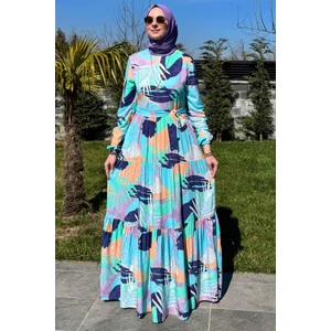 Rabia Şamlı Gökkuşağı Elbise