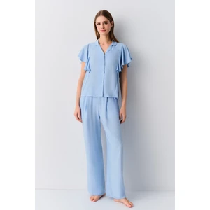 Cream Maskülen Pijama Takımı
