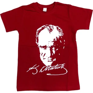 Atatürk Kısa Kollu Penye Süper Tişört 23 Nisan 29 Ekim Atatürk 10 Kasım