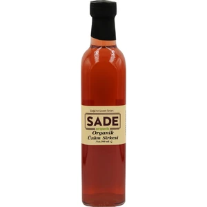 Sade Organik Üzüm Sirkesi 500 ml