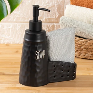 16740 Spone Black Sünger Bölmeli Sıvı Sabunluk