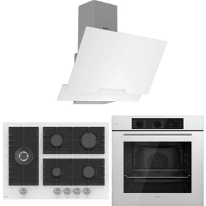 Flowart Bl Modüler Seriisi 3'lü Beyaz Ankastre Set ( QBL62CB-BL136-D064 )