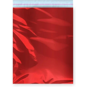 Ambalaj Pazarı Bantlı Metalize Hediye Paketi Kırmızı 35 x 50  cm  - 100 Adet