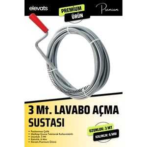 Lavabo Açma Sustası - Lavabo Açma Teli - Tıkalı Boru Açma Teli