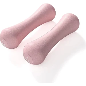 Neopren Dambıl 1 kg x 2 Adet – Kaymaz Kaplama, Dayanıklı Çelik Gövde Pembe Ağırlık Seti